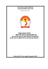 Báo cáo thực tập về công tác văn thư | Học viện Hành chính Quốc gia