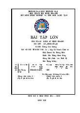 Lập Kế Hoạch Khởi Sự Kinh Doanh Hệ Thống Điều Khiển Nhà Thông Minh Bằng Giọng Nói | Bài tập lớn khởi sự kinh doanh