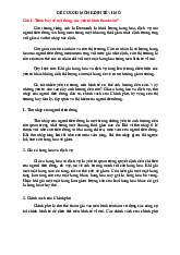 Đề Cương môn Kinh tế vi mô 1 | Học viện Tài chính