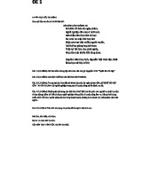 Đề kiểm tra giữa kỳ 2 môn Văn - KKJ: Phân tích bài thơ "Bảo kính cảnh giới"