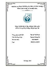 Thực Hành Quản Trị Chuỗi Cung Ứng - Công Ty thực phẩm sữa TH | Đại học Kinh tế kỹ thuật công nghiệp