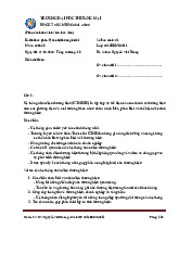 Bài Thi Học Phần Quản Trị Thương Hiệu 1 - Mã dề 8 | Trường Đại học Thương Mại