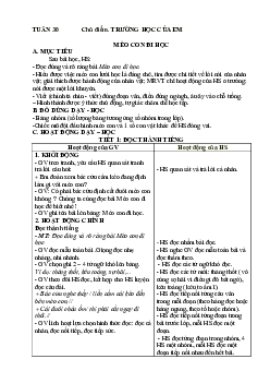 Giáo án Tiếng Việt 1 - Tuần 30 | sách Vì sự bình đẳng và dân chủ trong giáo dục