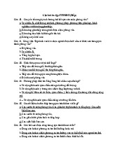 Câu hỏi ôn tập PTTKHT - Ôn tập kiến thức và kỹ năng phỏng vấn. Môn Phân tích thiết kế hệ thống | Đại học Công nghệ Thành phố Hồ Chí Minh