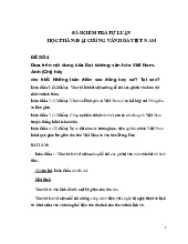 Đề cương môn Đại cương văn hóa - Trường Đại học lao động -  xã hội.