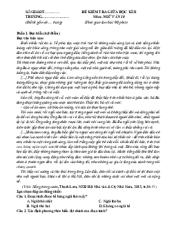 TOP 10 đề kiểm tra giữa học kỳ 2 ngữ văn 10 kết nối tri thức (Có đáp án)