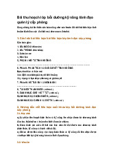 Bài thu hoạch lớp bồi dưỡng kỹ năng lãnh đạo quản lý cấp phòng