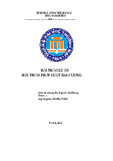 Di Sản Thừa Kế và Luật Pháp | Bài thảo luận pháp luật đại cương
