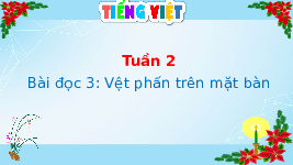 Giáo án điện tử Tiếng Việt 4 Tuần 2 Bài đọc 3 Cánh diều: Vệt phấn trên mặt bàn