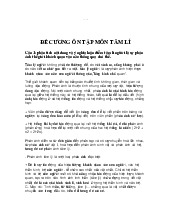 Đề cương ôn tập môn tâm lí | trường Đại học Huế