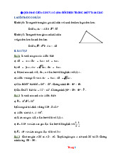 Bài Tập Hình Học 7 Quan Hệ Giữa Góc Và Cạnh Đối Diện Trong Một Tam Giác Có Lời Giải