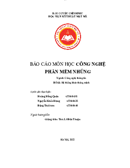 Báo cáo đồ án khóa cửa thông minh arduino