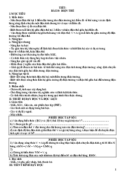Bài 20: Điện thế | Giáo án Vật Lí 11 Kết nối tri thức