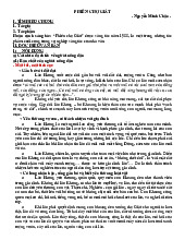 Bài học PHIÊN CHỢ GIÁT trong tác phẩm Nỗi buồn chiến tranh