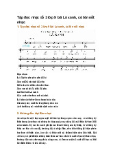Tập đọc nhạc số 3 lớp 9 bài Lá xanh, có tên nốt nhạc
