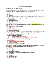 Đề kiểm tra giữa kỳ mô phôi 19-20 có đáp án  | Đại học Y Dược Huế