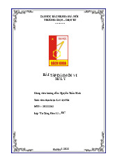 Bài tập dài môn Kỹ thuật vi xử lý | Trường Đại học Bách Khoa Hà Nội