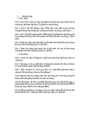 Câu hỏi ôn tập Lịch sử Đảng | Đại học Bách Khoa Hà Nội