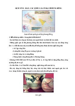 Lịch sử 10 bài 3: Các quốc gia cổ đại phương Đông