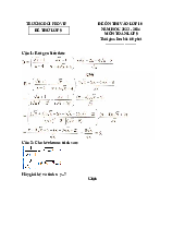 Đề thử lớp 9 - Môn toán
