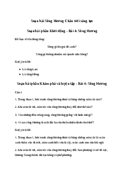 Soạn bài Sông Hương trang 69 | Tiếng việt lớp 2 | Chân trời sáng tạo