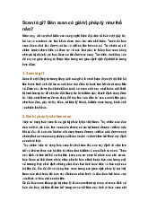 Scan là gì? Bản scan có giá trị pháp lý như thế nào?