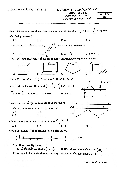 Đề thi giữa kỳ 1 Toán 12 năm 2019 – 2020 trường Việt Nam – Ba Lan – Hà Nội