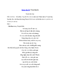 Soạn bài Trao duyên Kết nối tri thức