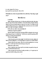 Chính sách phục hồi kinh tế Việt Nam: Thực trạng và Giải pháp | Quản lý tài chính công | Trường Đại Học Lâm Nghiệp