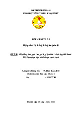 Bài kiểm tra 2: Phân tích chiến lược cạnh tranh của Jollibee môn Hệ thống thông tin quản lý | Học viện Ngân hàng