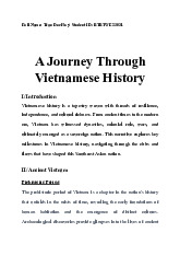 Overview: Key Events and Cultural Evolution | Môn Vietnamese History and Culture - Trường Đại học Quốc tế, Đại học Quốc gia Thành phố Hồ Chí Minh