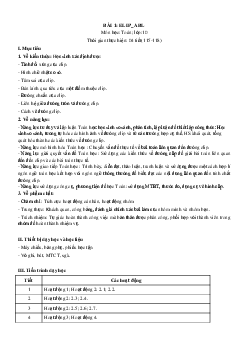 Giáo án chuyên đề 3 Ba đường conic và ứng dụng Toán 10 Kết nối tri thức