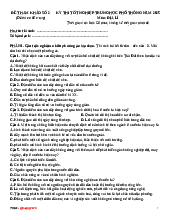 Đề thi tham khảo tốt nghiệp THPT môn Địa lý năm 2025