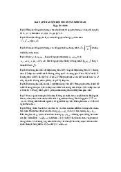 Bài tập ôn luyện đội tuyển TST môn Toán | Đại học Su Phạm Hà Nội