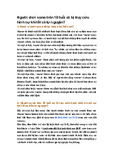 Người chơi some trên 18 tuổi có bị truy cứu hình sự khi tất cả tự nguyện?