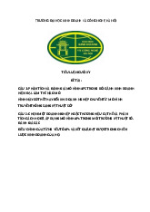 Tiểu luận cuối kỳ - Phân tích mô hình 4Ps và áp dụng thực tế môn Marketing căn bản | Trường Đại học Kinh Doanh và Công Nghệ Hà Nội