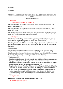 Giáo án Toán 7 C3 - Bài 2. Hình lăng trụ đứng tam giác. Hình lăng trụ đứng tứ giác | Cánh diều