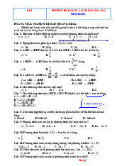 10 Đề Thi Cuối Kỳ 2 Toán 8 Năm 2025-2026 Có Đáp Án