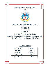Xu hướng đầu tư FDI trên thế giới và Phân tích các điều kiện Việt Nam cần chuẩn bị để thích ứng với xu hướng dịch chuyển FDI | Môn Kinh tế đầu tư - Đại học Kinh Tế Quốc Dân
