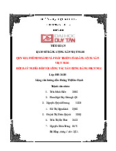 Tiểu luận Quy luật hình thành, phát triển và ý nghĩa xây dựng đảng môn Lịch sử Đảng Cộng Sản Việt Nam | Trường Đại học Duy Tân