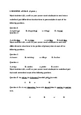 [TỔNG HỢP] Đề cương ôn tập tiếng anh | Trường Đại học Hồng Đức
