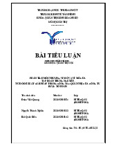 Tiểu luận Phân Tích Môi Trường Tập Đoàn Trung Nguyên môn Quản tri chuỗi cung ứng - Trường Đại học Thủ Dầu Một.