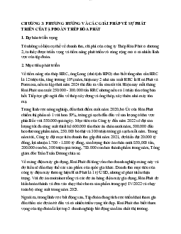 Chương 3: Phương hướng và các giải pháp về sự phát triển của tập đoàn thép Hoà Phát | Kinh tế vi mô | Trường Đại học Thương mại