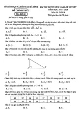 Đề tuyển sinh lớp 10 môn Toán năm 2025 – 2026 sở GD&ĐT Hà Tĩnh