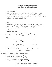 Bài tập: suy diễn thống kê  môn Xác suất thống kê| Trường Đại học Ngoại Thương