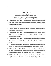 Câu Hỏi Ôn Tập Môn: Chủ Nghĩa Xã Hội Khoa Học - ĐHQGHN. Môn Chủ nghĩa xã hội khoa học (UET) | Trường Đại học Công nghệ, Đại học Quốc gia Hà Nội.