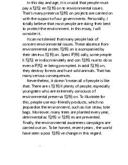 Bài Writing ôn tập học phần Tiếng anh cơ bản