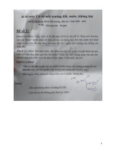 Đề thi hết môn học kì  Cơ sở môi trường đát, nước, không khí năm học 2025-2026  - trường đại học Khoa học tự nhiên – Đại học quốc gia hà nội.