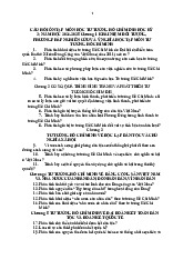 Câu Hỏi Ôn Tập Tư Tưởng Hồ Chí Minh | Đại học Tây Đô