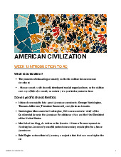 American Civilization | Trường Đại học Quốc tế, Đại học Quốc gia Thành phố Hồ Chí Minh